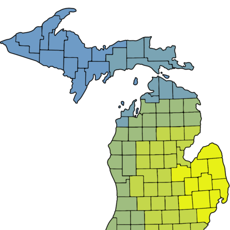 Michigan Counties_Highlighted_2023